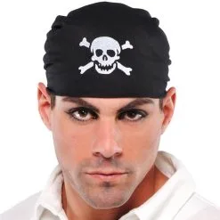 Pirate Skull Bandana -Costumes By Theme Shop 447423 01