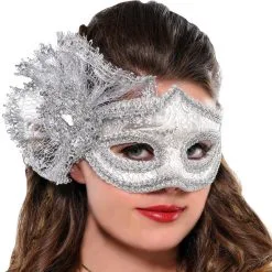 Brocade Parisian Masquerade Mask 3 Brocade Parisian Masquerade Mask -Costumes By Theme Shop 448187 01