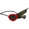 Black Feather Sequin Pirate Eye Patch