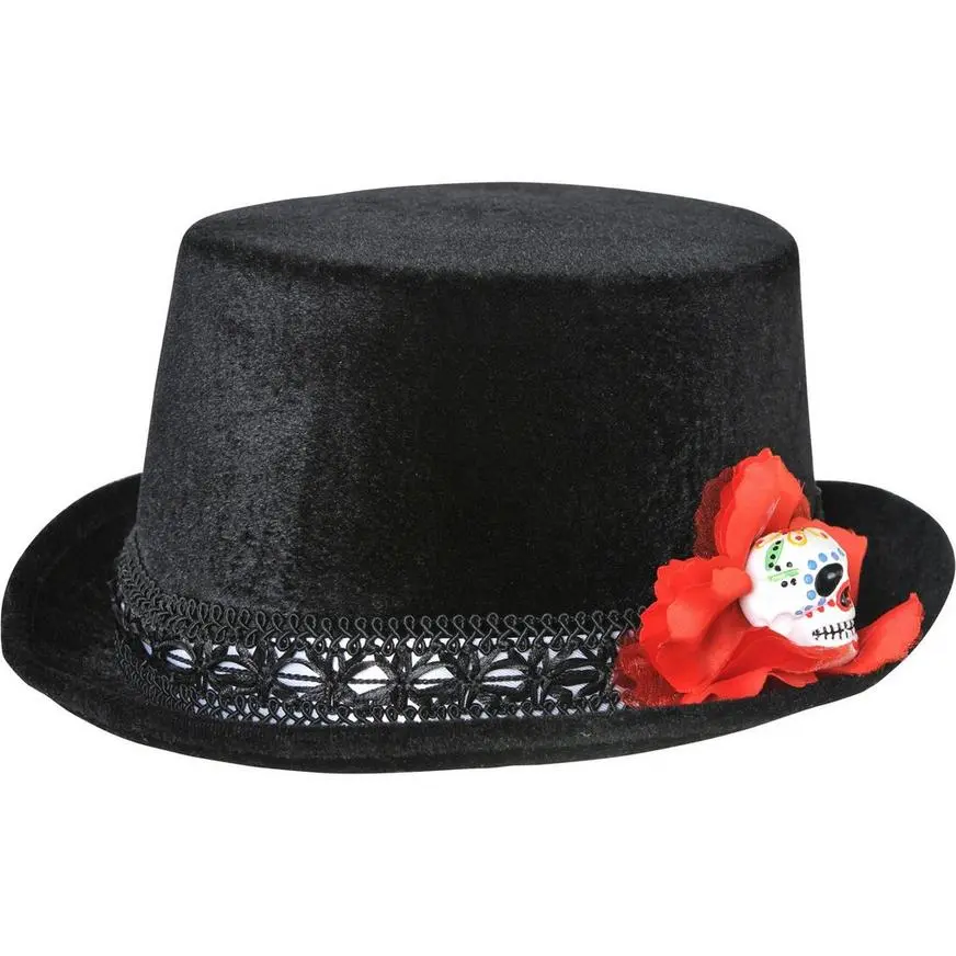 Day Of The Dead Top Hat 1 Day Of The Dead Top Hat