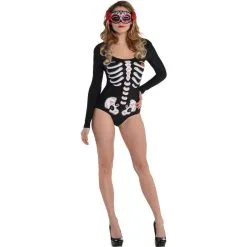 Skeleton Bodysuit - Day Of The Dead