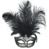 Silver Feather Dominance Masquerade Mask