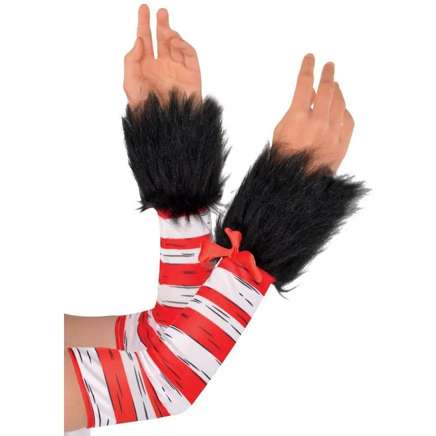 Womens Cat In The Hat Arm Warmers - Dr. Seuss 1 Womens Cat In The Hat Arm Warmers - Dr. Seuss