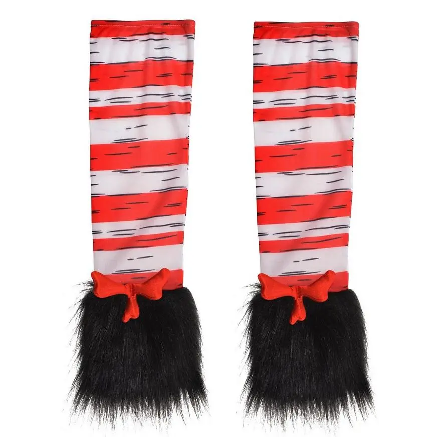 Womens Cat In The Hat Arm Warmers - Dr. Seuss 2 Womens Cat In The Hat Arm Warmers - Dr. Seuss - Image 2