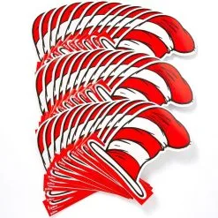 Cat In The Hat Paper Hats 36ct - Dr. Seuss -Costumes By Theme Shop 734406 02