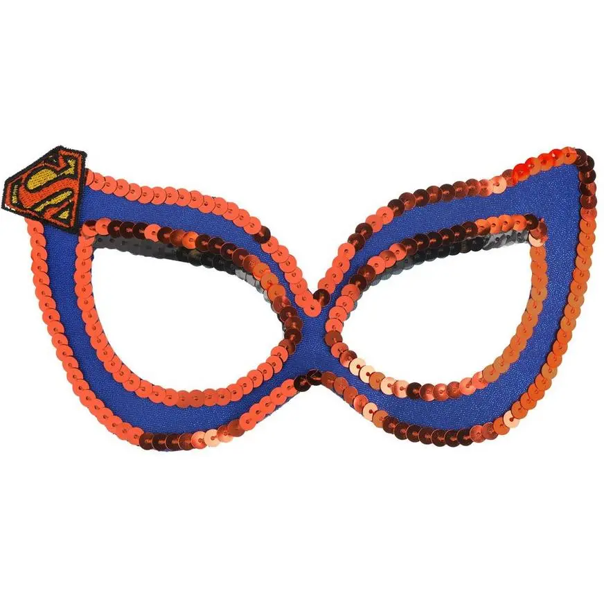 Sequin Supergirl Mask - Superman 1 Sequin Supergirl Mask - Superman