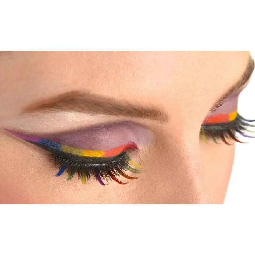 AMSCAN Rainbow Eyelashes 1 AMSCAN Rainbow Eyelashes