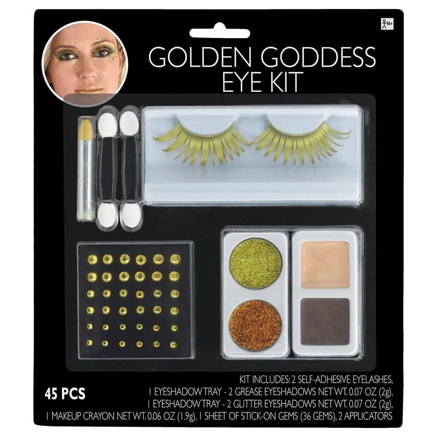 AMSCAN Gold Eye Makeup Kit 1 AMSCAN Gold Eye Makeup Kit