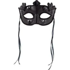Black Sequin Masquerade Mask