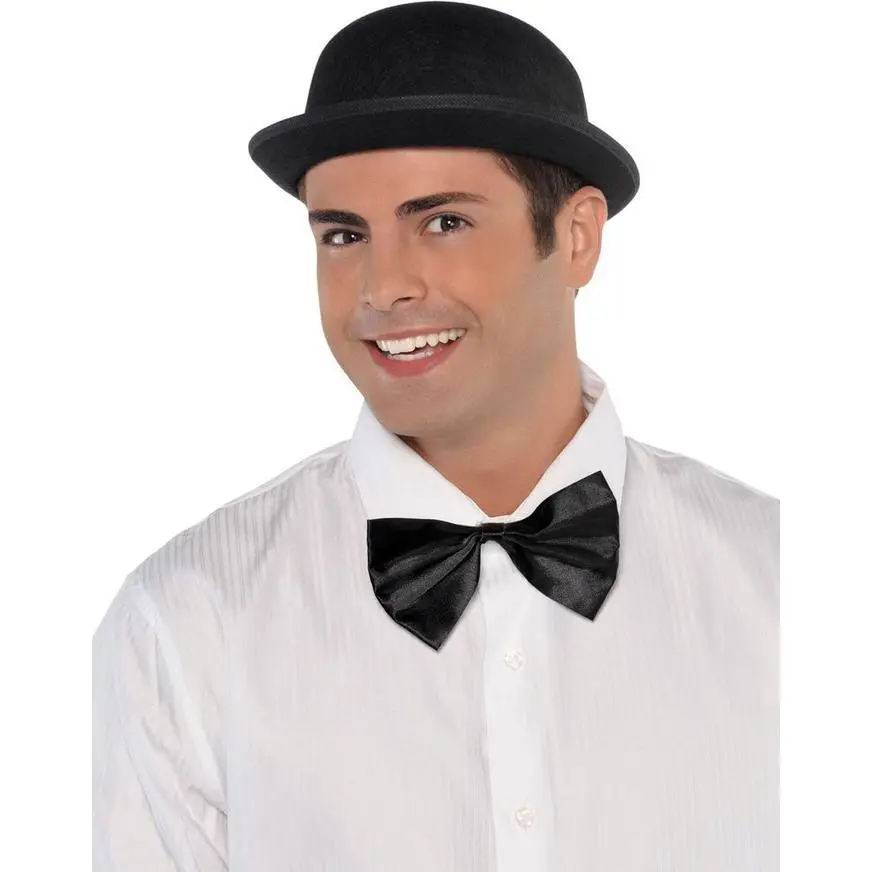 Black Derby Hat 2 Black Derby Hat - Image 2