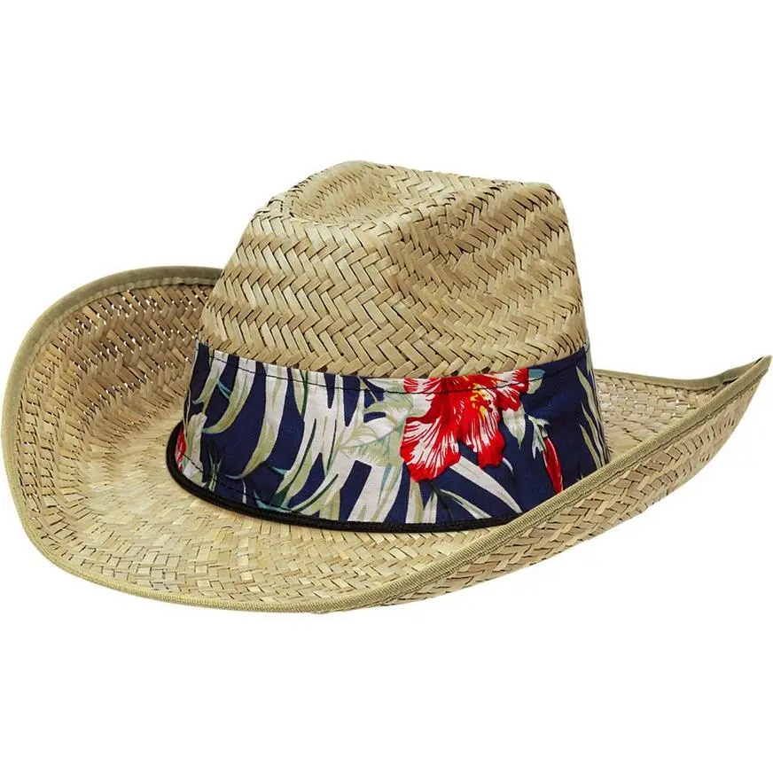 Tropical Straw Cowboy Hat 1 Tropical Straw Cowboy Hat