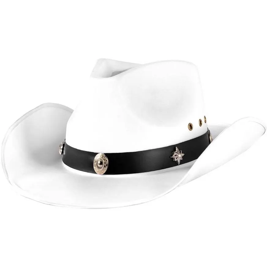 White Satin Cowboy Hat 1 White Satin Cowboy Hat