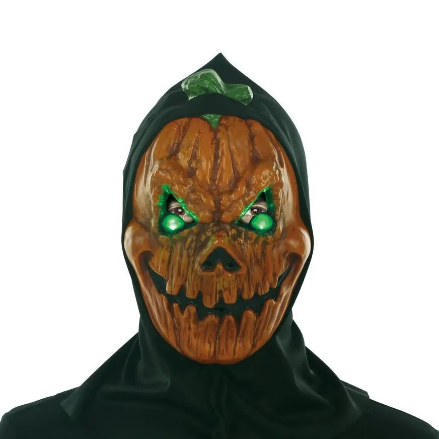 Light-Up Evil Eyes Jack-o'-Lantern Face Mask 1 Light-Up Evil Eyes Jack-o'-Lantern Face Mask
