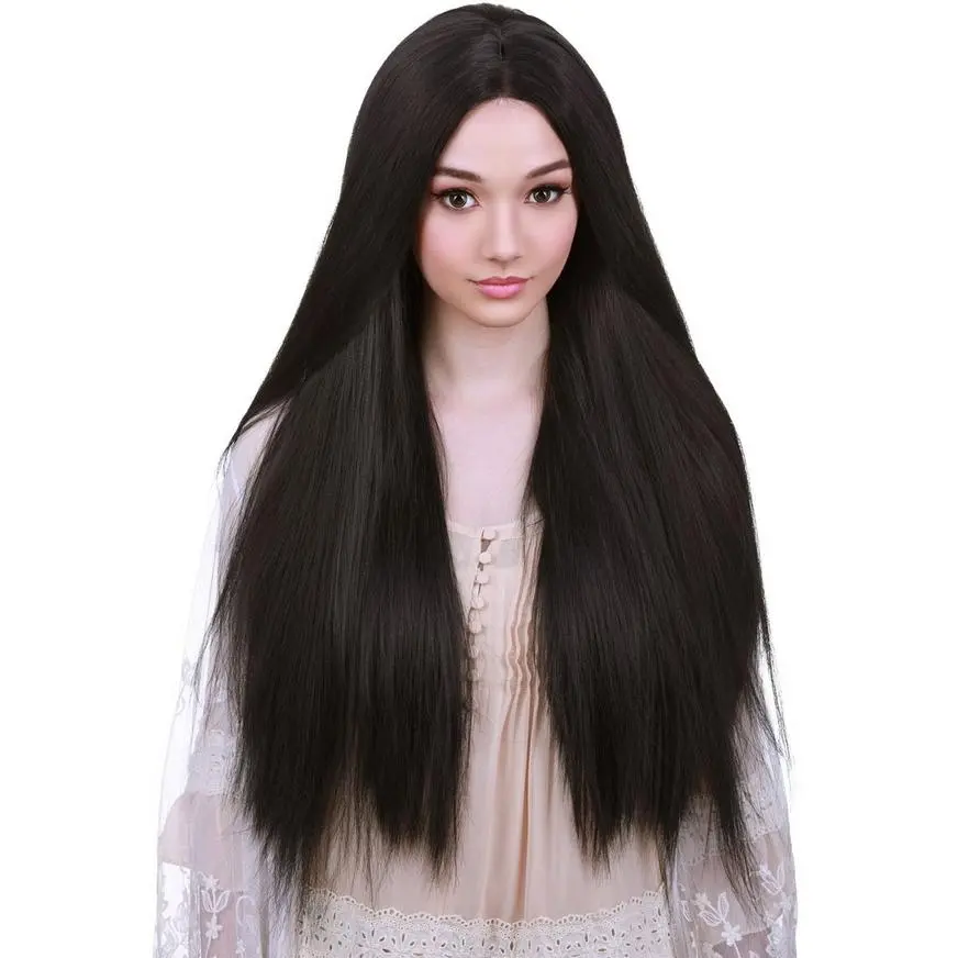 Yaki Lace Front Straight Black Wig 1 Yaki Lace Front Straight Black Wig