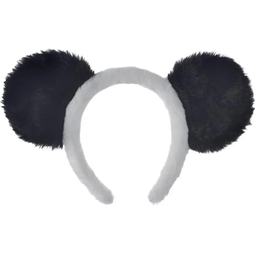AMSCAN Furry Panda Ear Headband 1 AMSCAN Furry Panda Ear Headband
