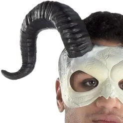 AMSCAN Adult Horned Ram Skull Plastic Half Mask 7 AMSCAN Adult Horned Ram Skull Plastic Half Mask -Costumes By Theme Shop 942068 03