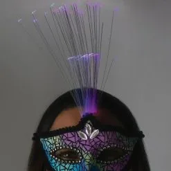 Adult Reflective Light-Up Masquerade Mask -Costumes By Theme Shop 942076 01