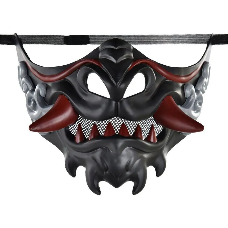 Adult Anime Dragon Plastic Half Mask 1 Adult Anime Dragon Plastic Half Mask