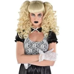 Platinum Blond Creepy Doll Wig -Costumes By Theme Shop 942179 01