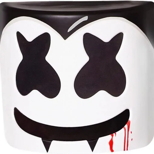 Adult Vampire Marshmello Mask -Costumes By Theme Shop 943501