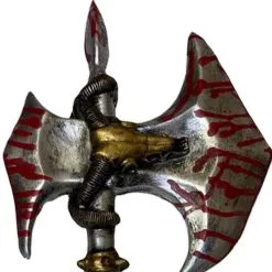 Bloody Silver Battle Axe, 31.5in - High-Density Foam Prop 3 Bloody Silver Battle Axe, 31.5in - High-Density Foam Prop -Costumes By Theme Shop 946103 02