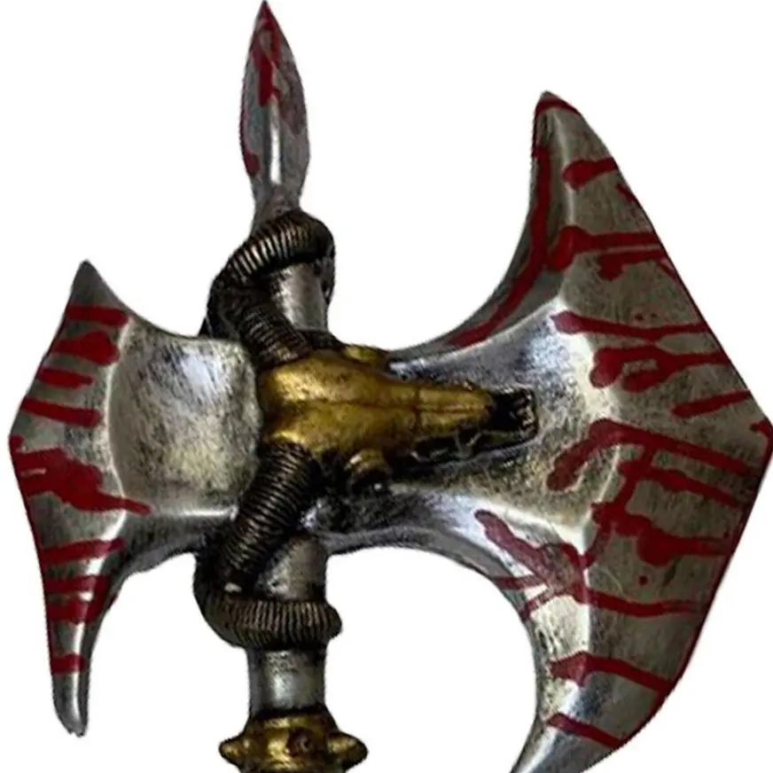 Bloody Silver Battle Axe, 31.5in - High-Density Foam Prop 2 Bloody Silver Battle Axe, 31.5in - High-Density Foam Prop - Image 2