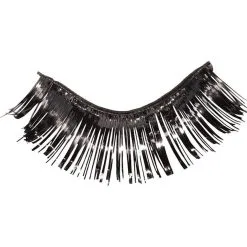 Self-Adhesive Black Tinsel False Eyelashes -Costumes By Theme Shop C485767 black 01
