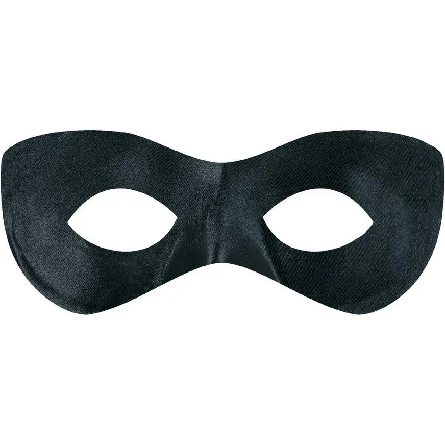 Black Domino Mask 1 Black Domino Mask