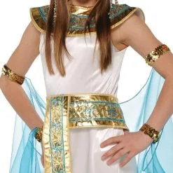 Girls Shimmer Cleopatra Costume -Costumes By Theme Shop P447143 01