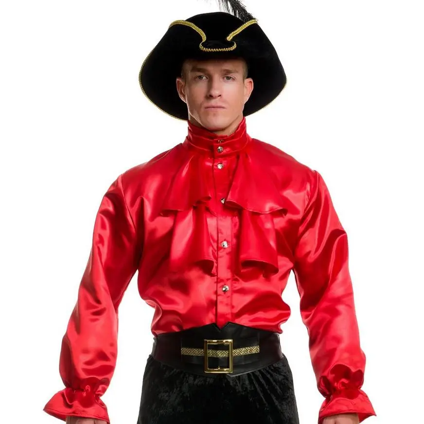 Red Captain Pirate Shirt 2 Red Captain Pirate Shirt - Image 2
