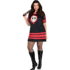 Adult Miss Voorhees Costume Plus Size - Friday The 13th