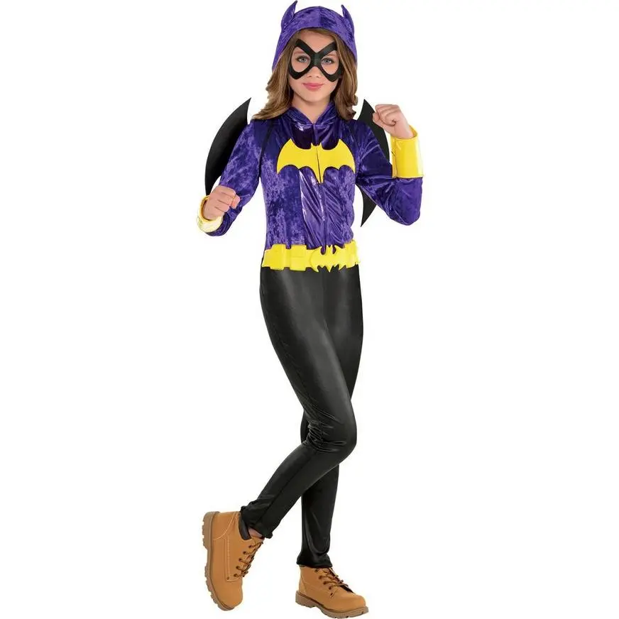 Girls Batgirl Jumpsuit Costume - DC Super Hero Girls 1 Girls Batgirl Jumpsuit Costume - DC Super Hero Girls