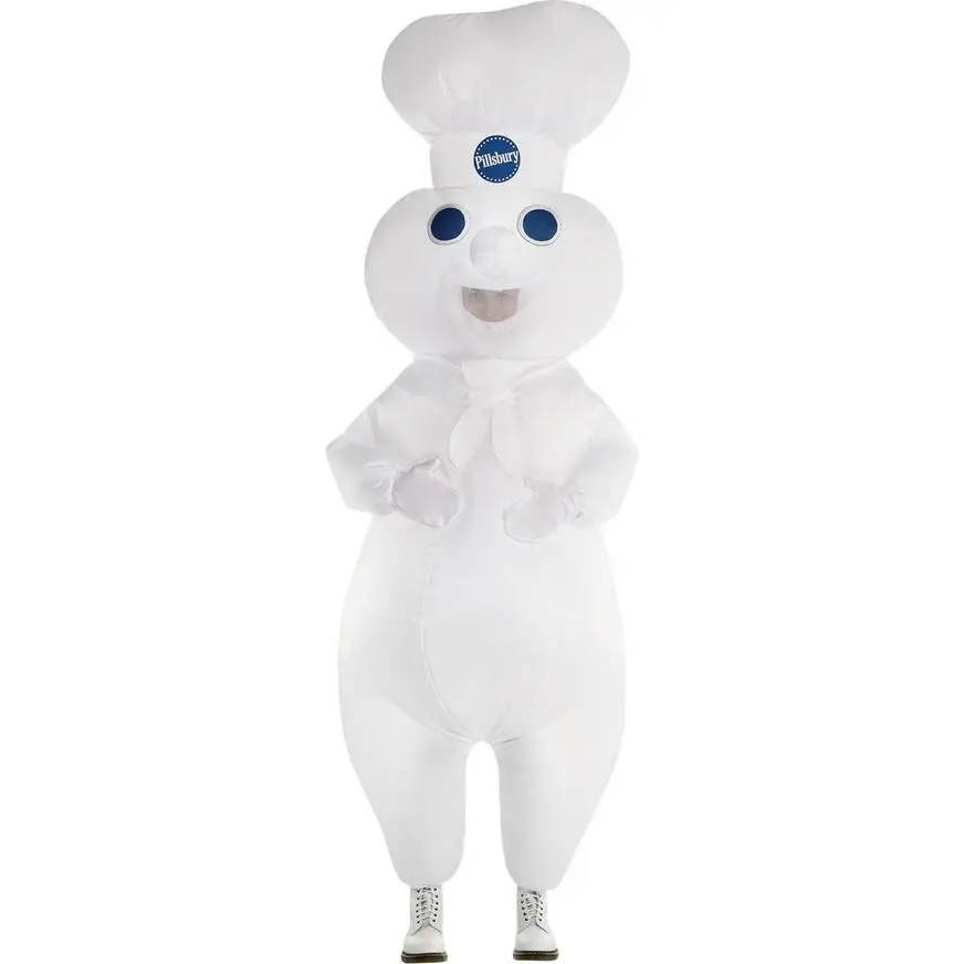 AMSCAN Adult Inflatable Pillsbury Doughboy Costume 1 AMSCAN Adult Inflatable Pillsbury Doughboy Costume