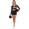 Jerry Leigh Adult Black & Red Cheerleader Costume