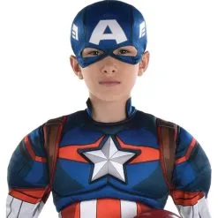 AMSCAN Kids' Captain America Muscle Costume - Marvel 4 AMSCAN Kids' Captain America Muscle Costume - Marvel -Costumes By Theme Shop P941219 01