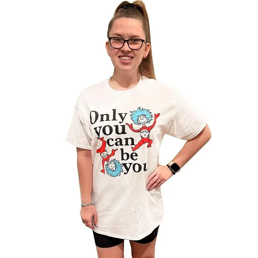 Adult Thing 1 & Thing 2 Only You Can Be You T-Shirt - Dr. Seuss 1 Adult Thing 1 & Thing 2 Only You Can Be You T-Shirt - Dr. Seuss